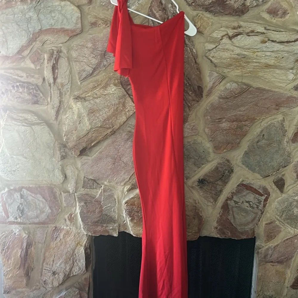 Commense Beloved Knotted Sleeveless Long Dress size M Red Size M - Image 5