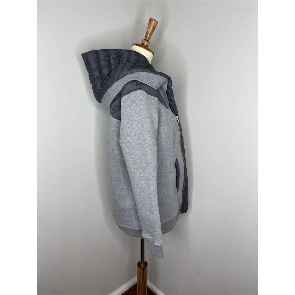 Kit and Ace Liberty Jacket French Terry Puffer Size 8 Grey Black Gray - Image 4