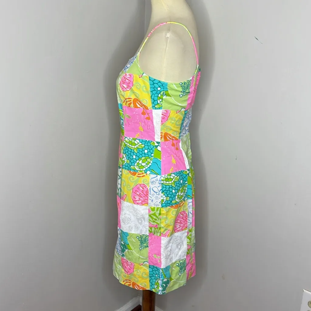 Lilly Pulitzer Patchwork Cotton Spandex Dress‎ - Image 2