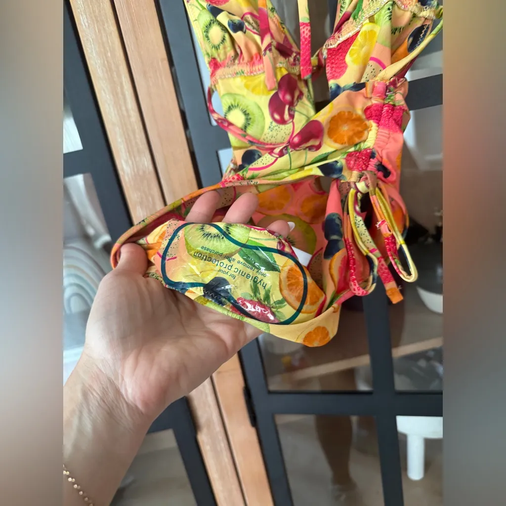 New Urban Outfitters Out From Under Ava One Piece Swimsuit fruit cheeky colorful - Image 5