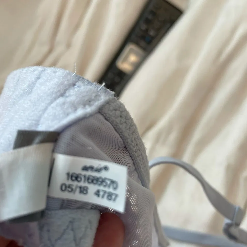 Aerie Lace Deep V Underwire Bralette Light Blue 32D - Image 12