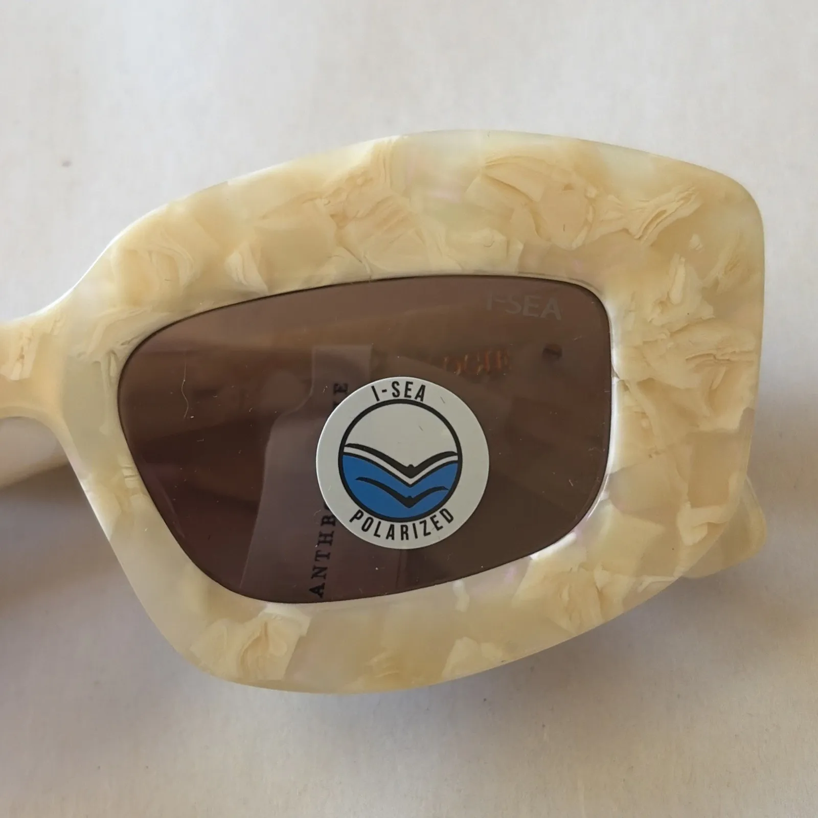 I-SEA Airen Sun Embellished Polarized Sunglasses Pearl Anthropologie NEW NWT - Image 4