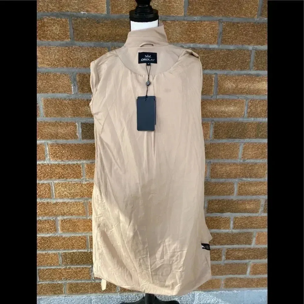 Orolay Women's Long Double Breasted Trench Coat Tan Size XS - Image 12