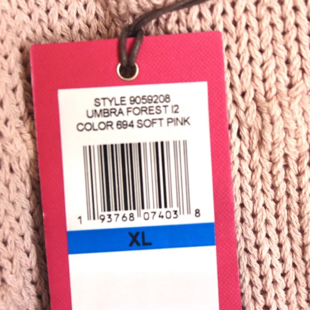 Vince Camuto Blush Pink Crew Neck Sweater Umbra Forest - Image 4