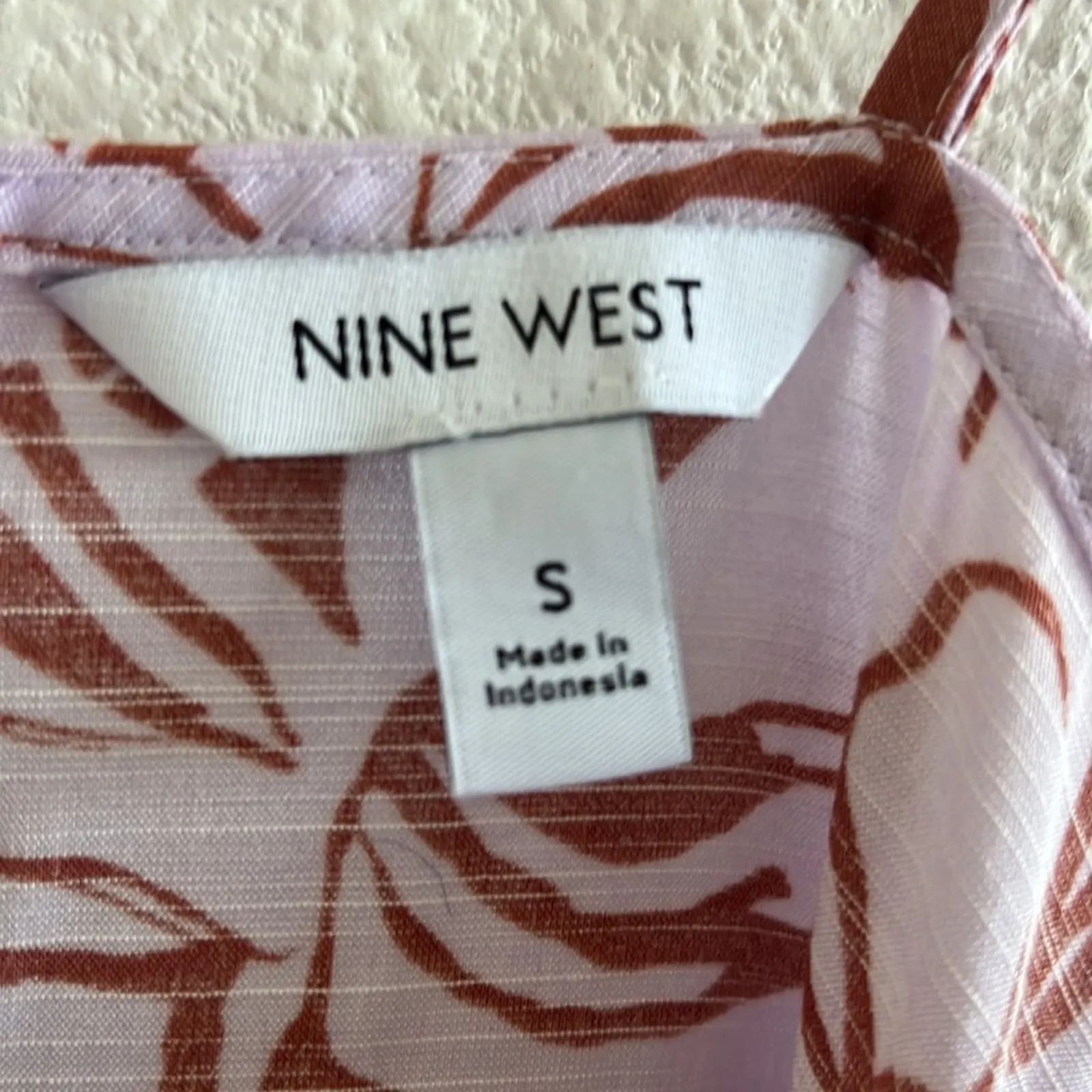 Nine West Floral Artsy Lightweight Midi Dress Y2K Trendy Small - Image 3