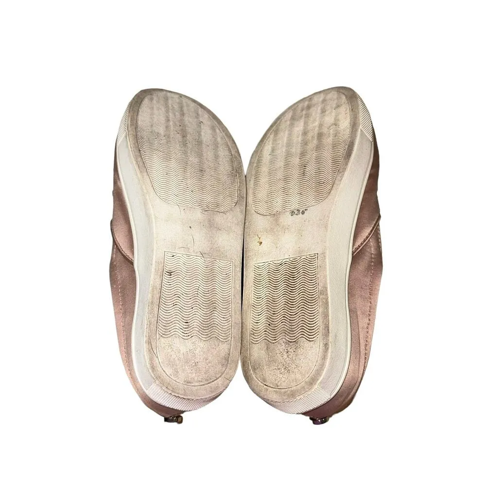 Steve Madden Glandi Rose Satin Embellished Slip On Sneakers - Image 8