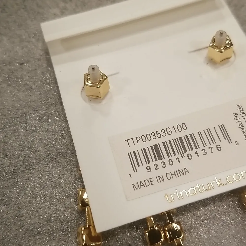 💕TRINA TURK💕 Crystal Fringe Earrings ~ Swarovski Crystals NWT - Image 13