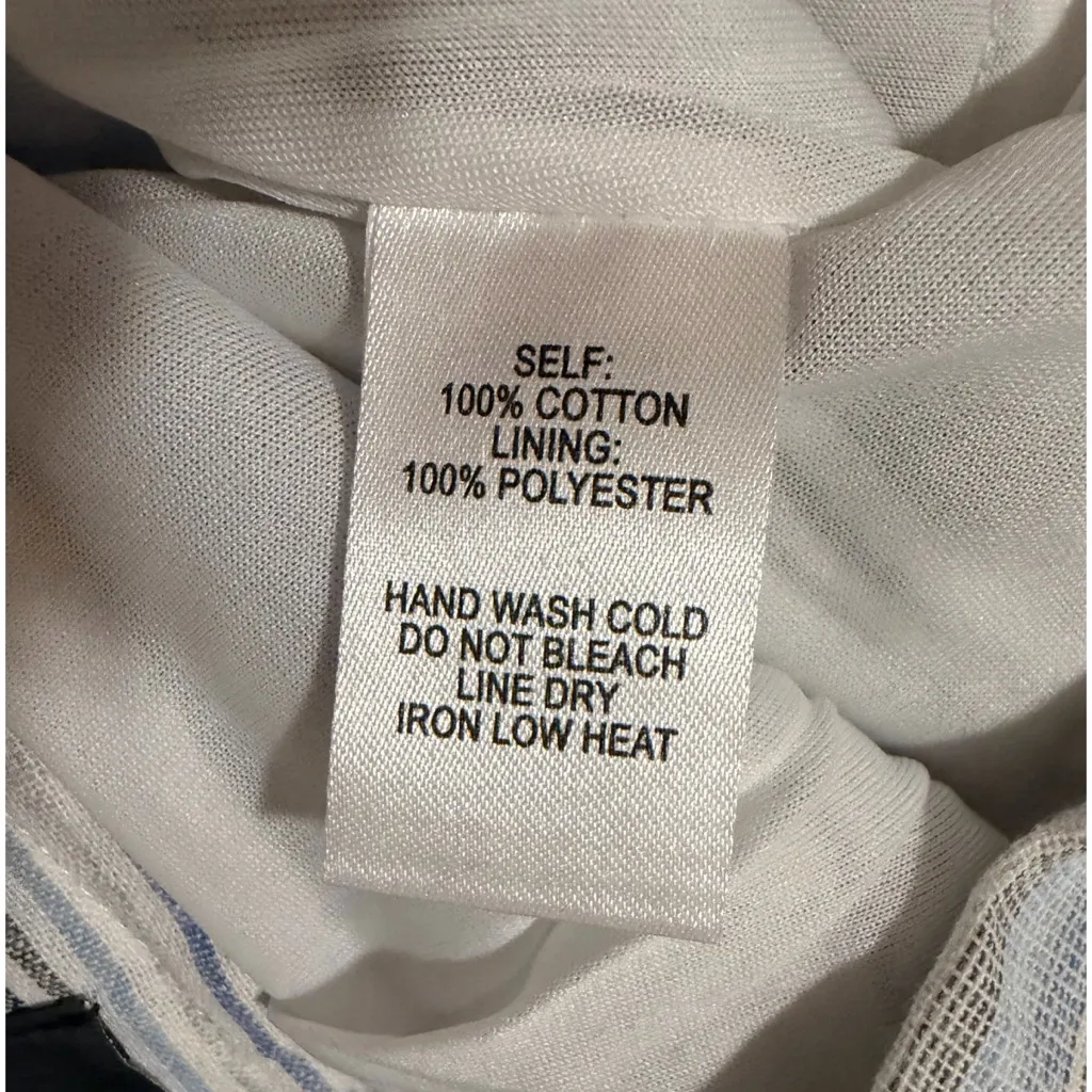 Lulu's Savvy Blue and White Striped Shorts Size M - Image 6