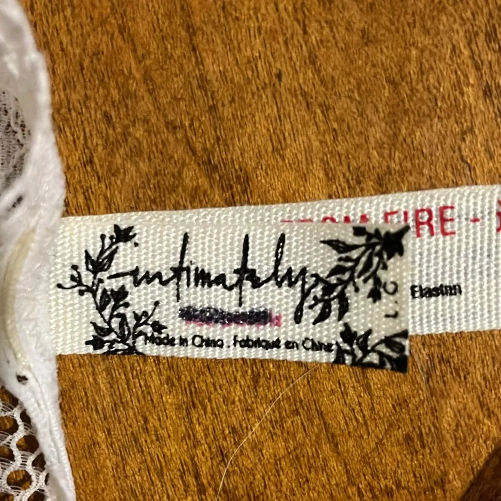 Free People white Lace Bralette Intimates Size Large - Image 2