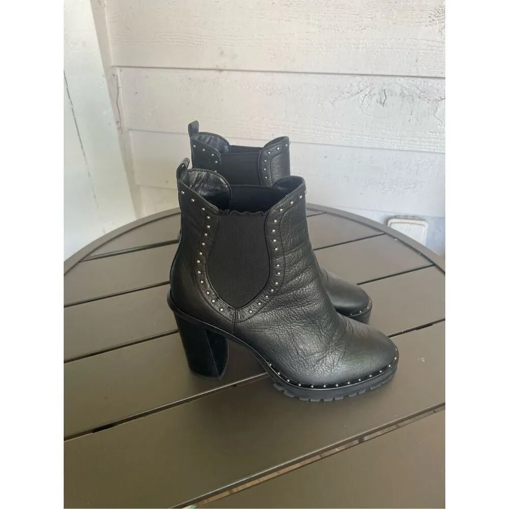 Rebecca Minkoff Eddie Studded Ankle Boots Black Size 8M - Image 10