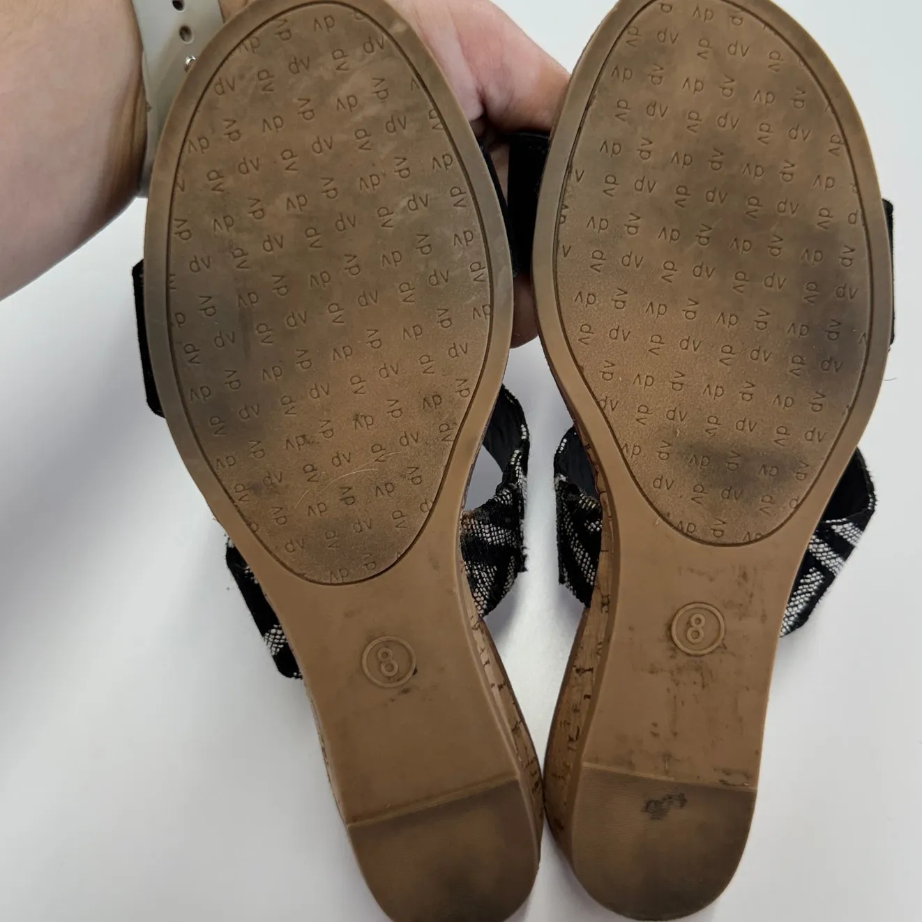 Dolce Vita Sandals Womens 8‎ Black Bailey Tribal Double Strap Open Toe Shoes - Image 3