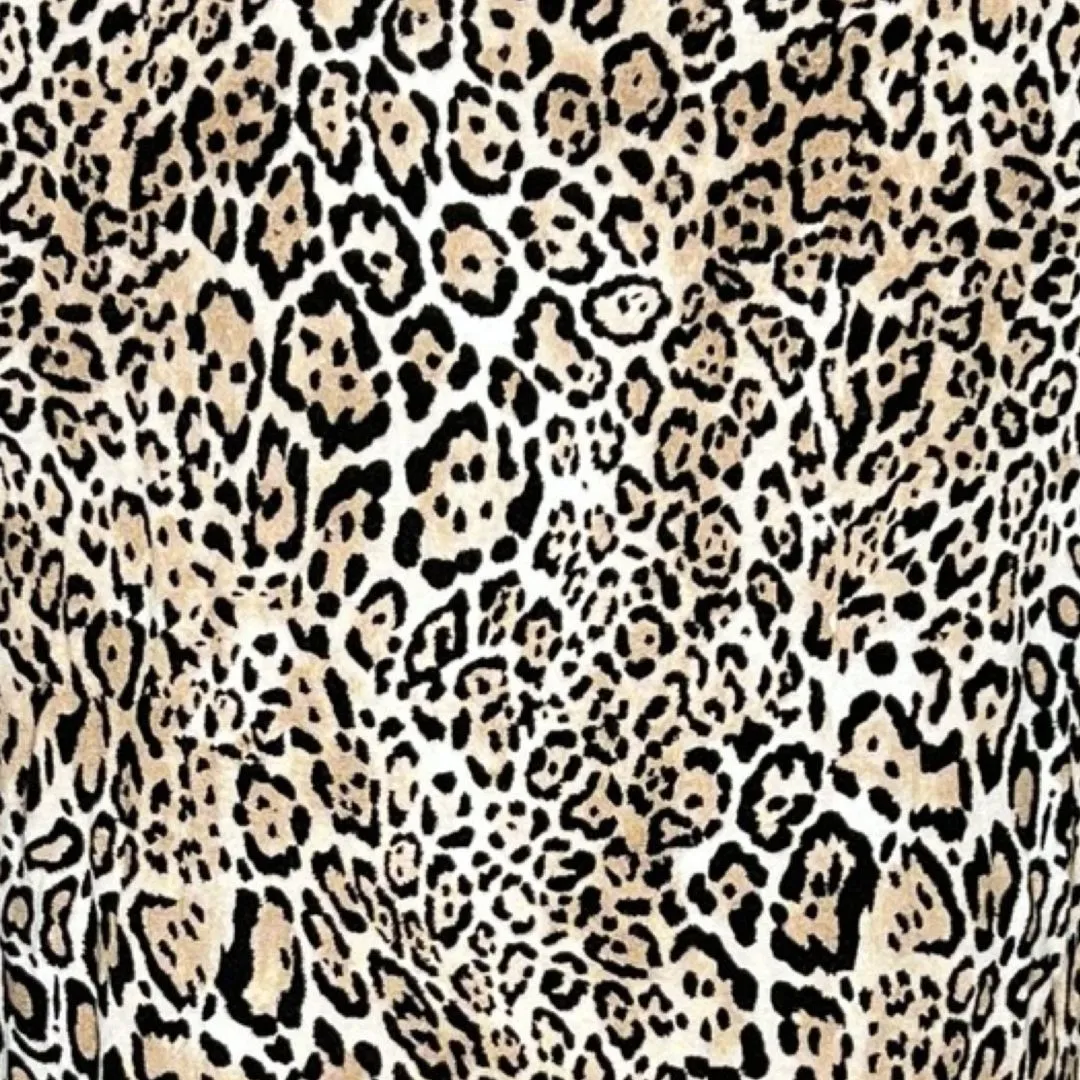 Chicos Shirt Womens Medium‎ 1 Brown Cheetah Print Ultimate Tee Leopard Casual - Image 6