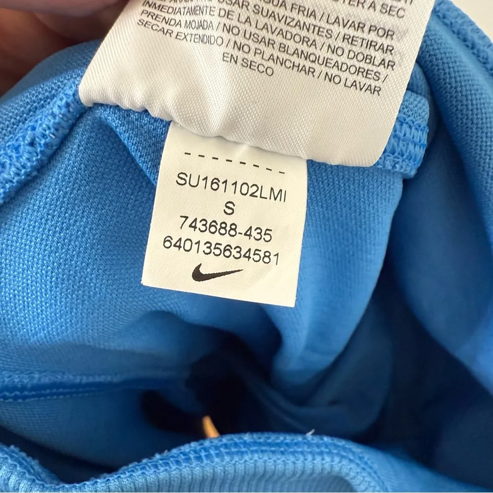 {S} NIKE Zoned Sculpt Training Capri 743688-435 Light Photo Blue - Image 10