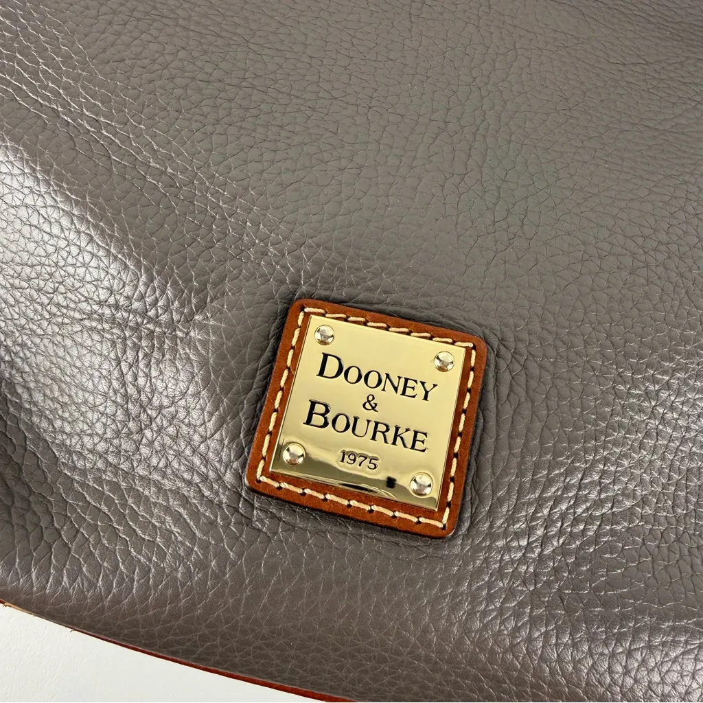 Dooney & Bourke Two-Tone Pebbled Leather Satchel Handbag - Image 2