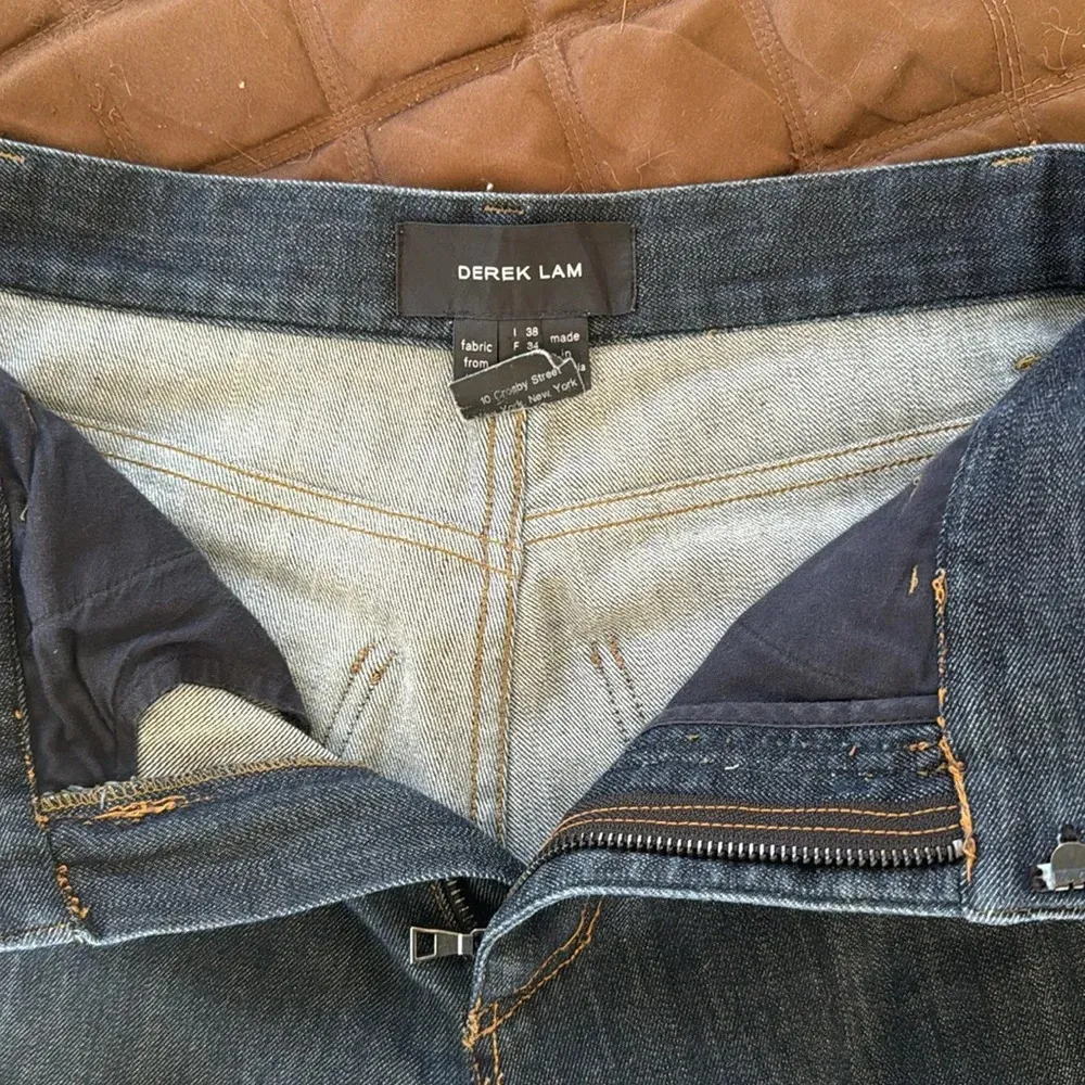 Derek Lam wide flare leg dark denim jeans - Image 11