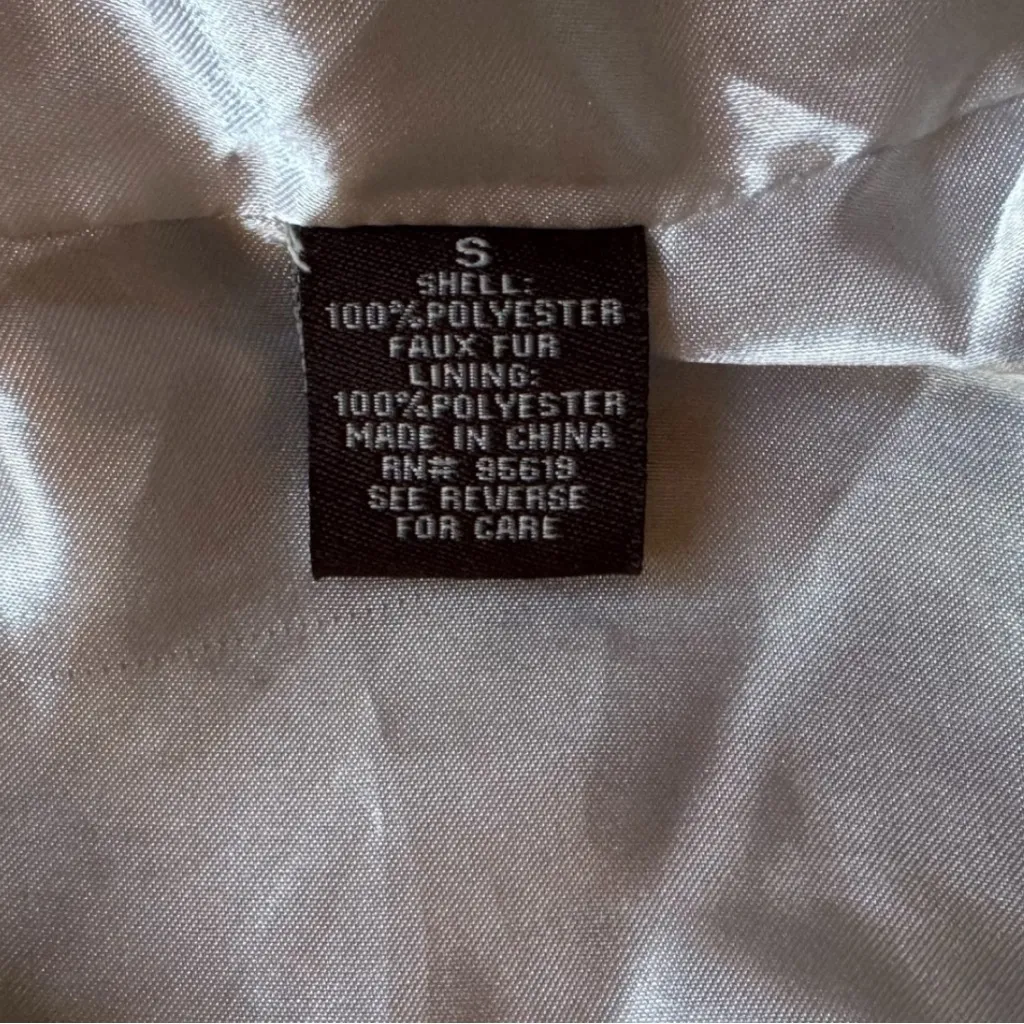 Fever Faux Fur Jacket Gray Plush Textured Coat Women’s Small Holiday Party Glam - Image 10