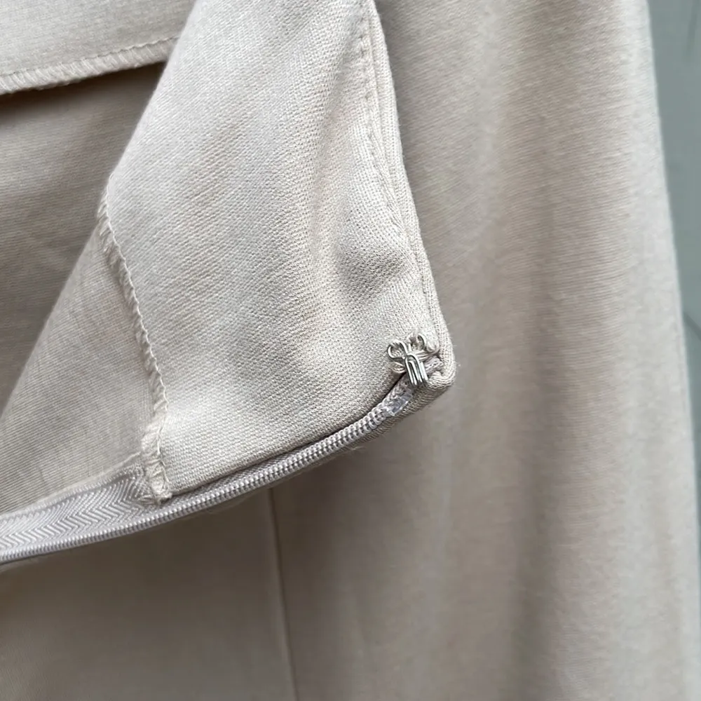 Grace Elements  Cream Midi Skirt In Stretch Material Size 8 - Image 5