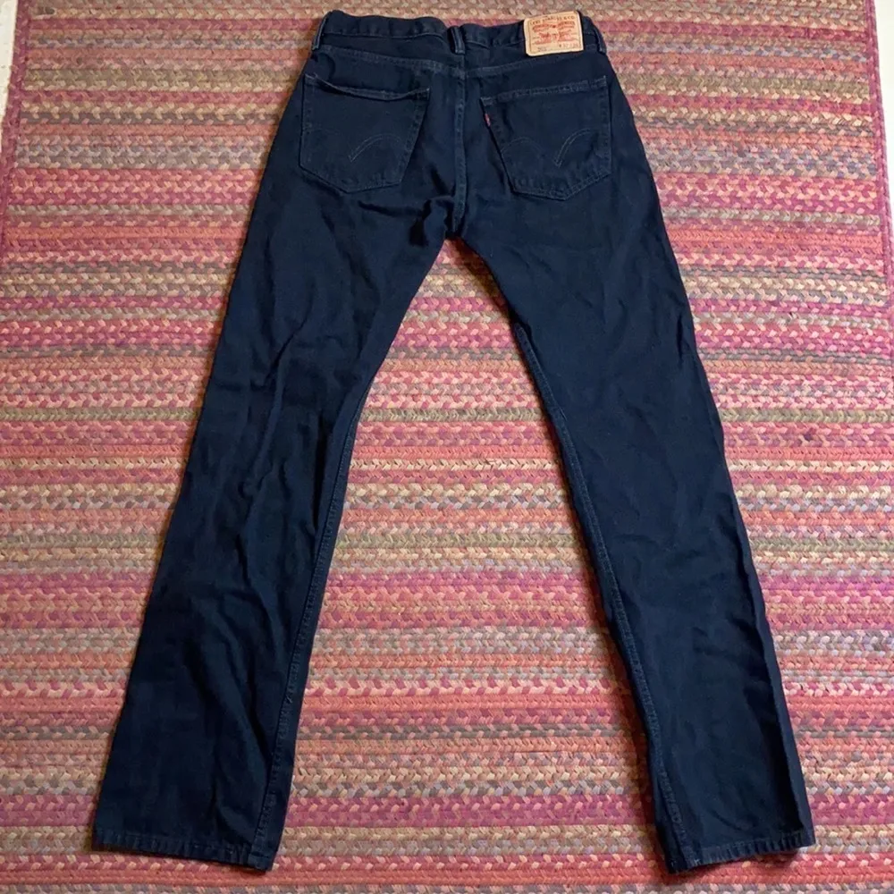 RETRO Y2K LEVIS 505 BLACK STRAIGHT FIT JEANS - Image 5