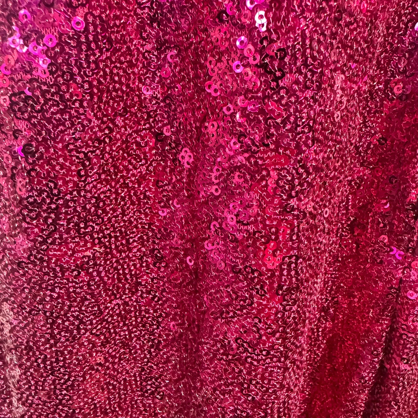 B.Darlin Dress Juniors 11/12 Pink Magenta Sequined Prom Formal Gown Maxi Slit - Image 8