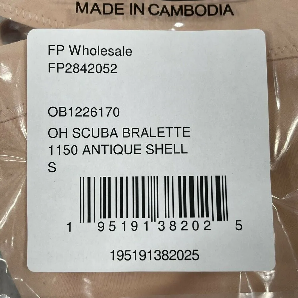 Free People Intimately Bra Oh Scuba Small Bralette Antique Shell Convertible - Image 10