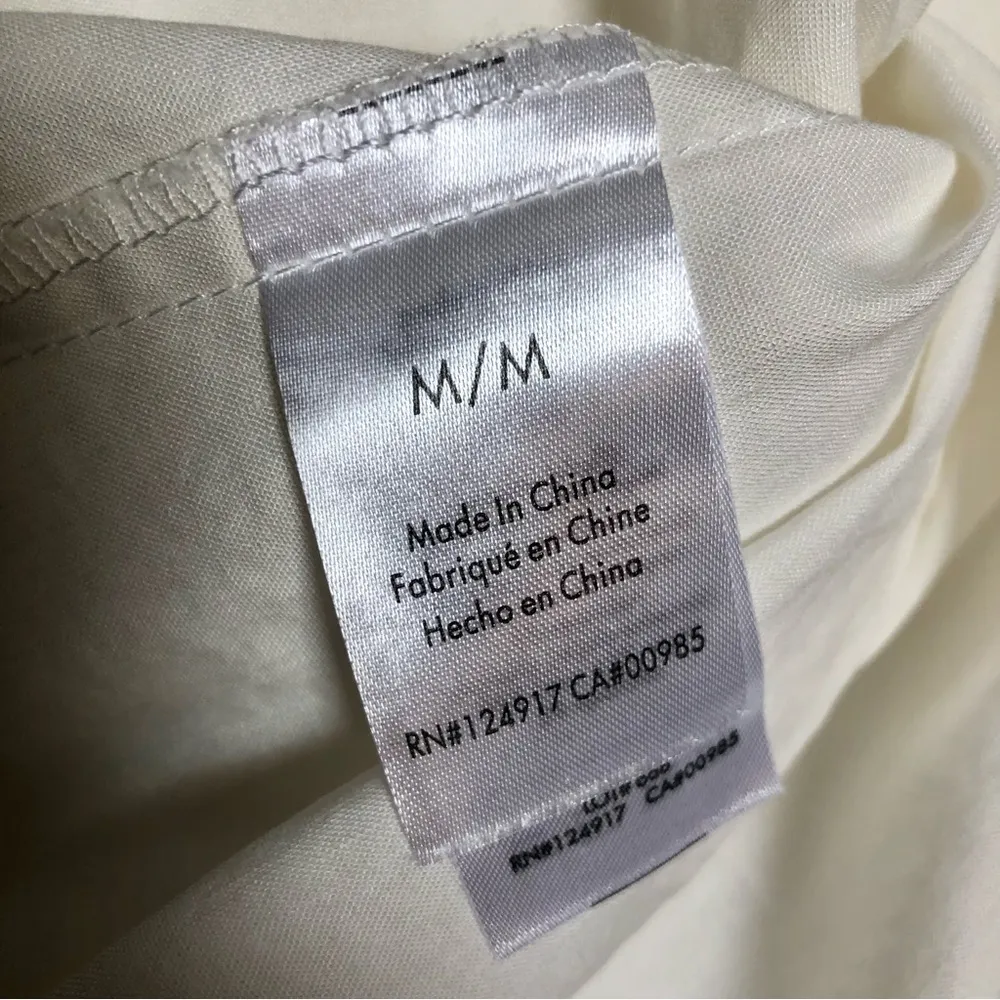 NWT WeWoreWhat Halter Shell Chain Midi Dress Linen White CutOut Beach Pool sz M - Image 13