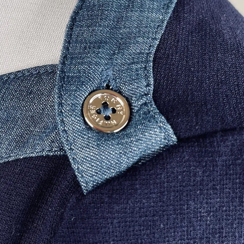 Tommy Hilfiger Sheath Dress Navy Blue Medium - Image 4