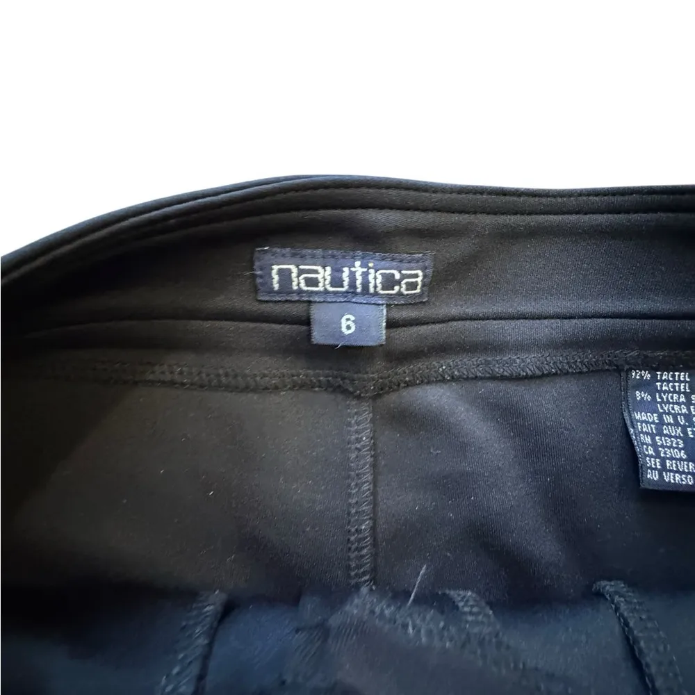 Nautica Black dress trousers sz 6 - Image 2