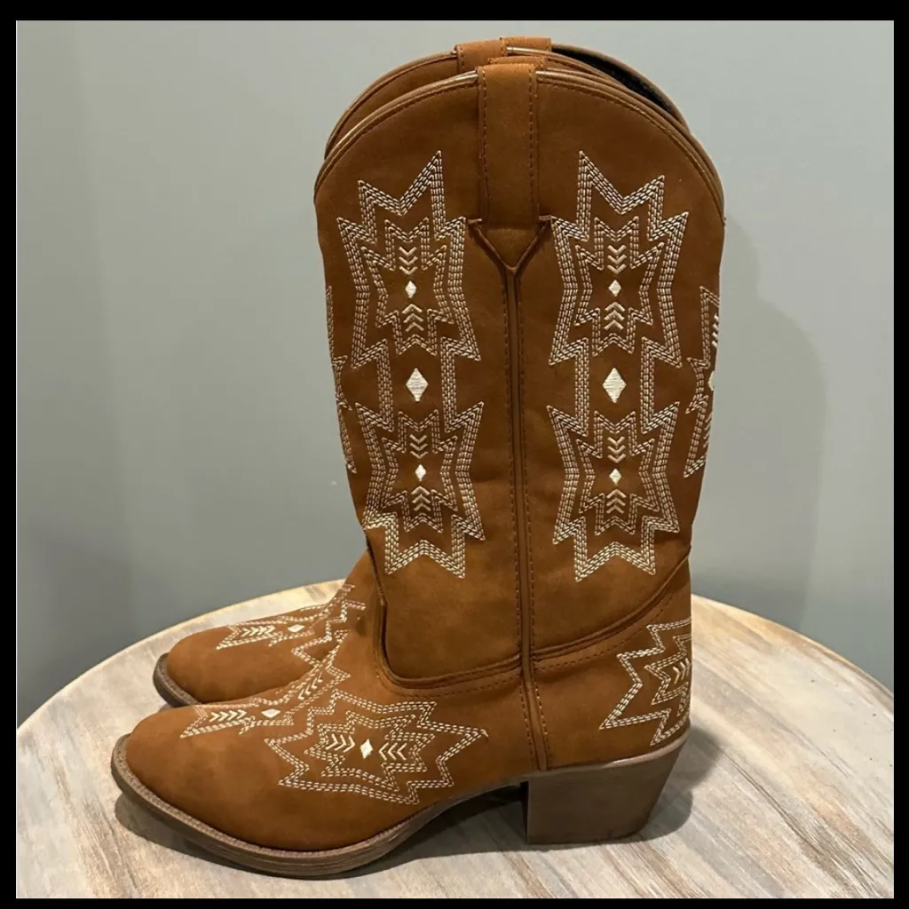 Dingo by Dan Post Rosalin Embroidered Western Boots like new condition S… - Image 14