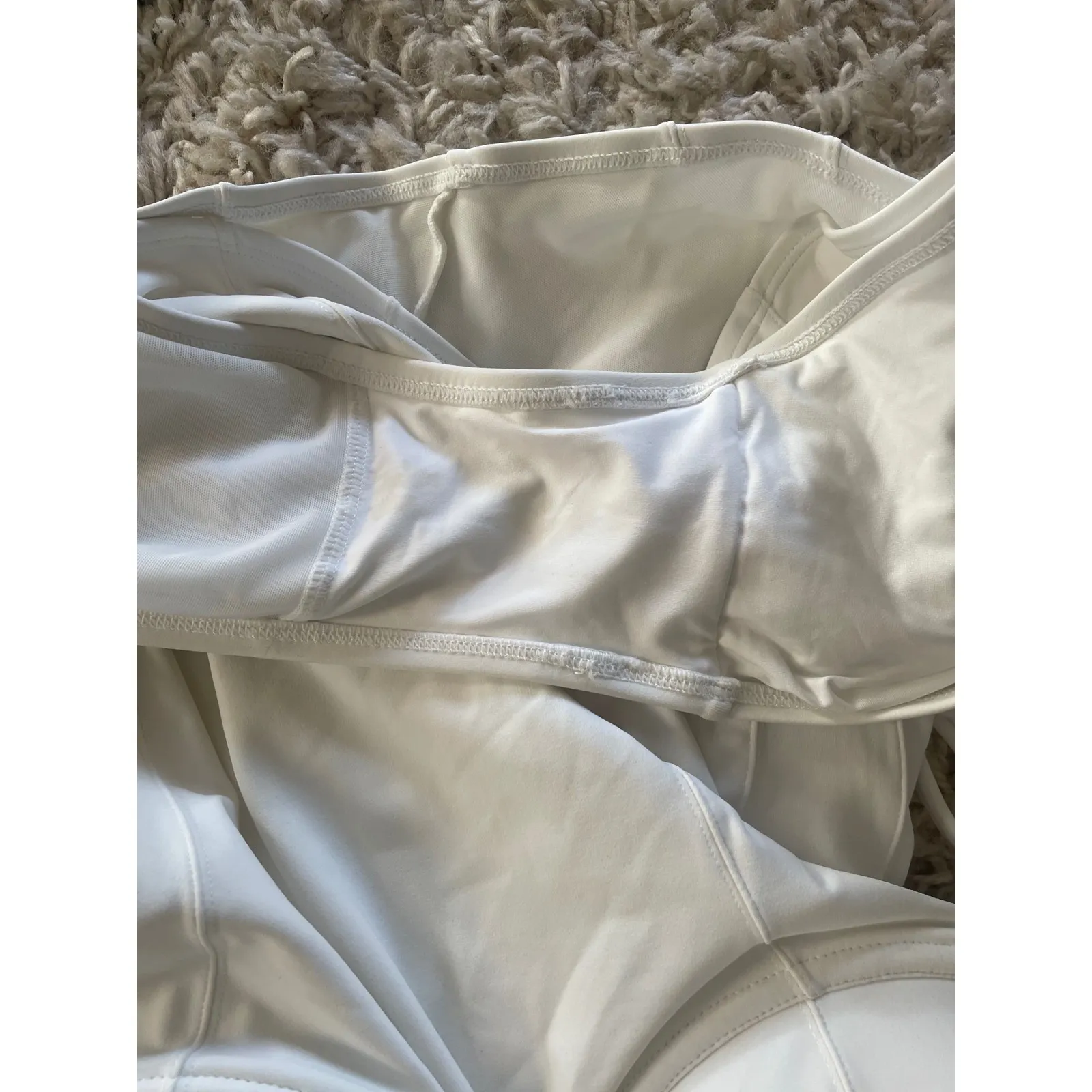 White TA3 Hi Cut Lushy Underwire Corset Lace Up Back Bodysuit‎ D/DD 3X Swimsuit Size undefined - Image 6