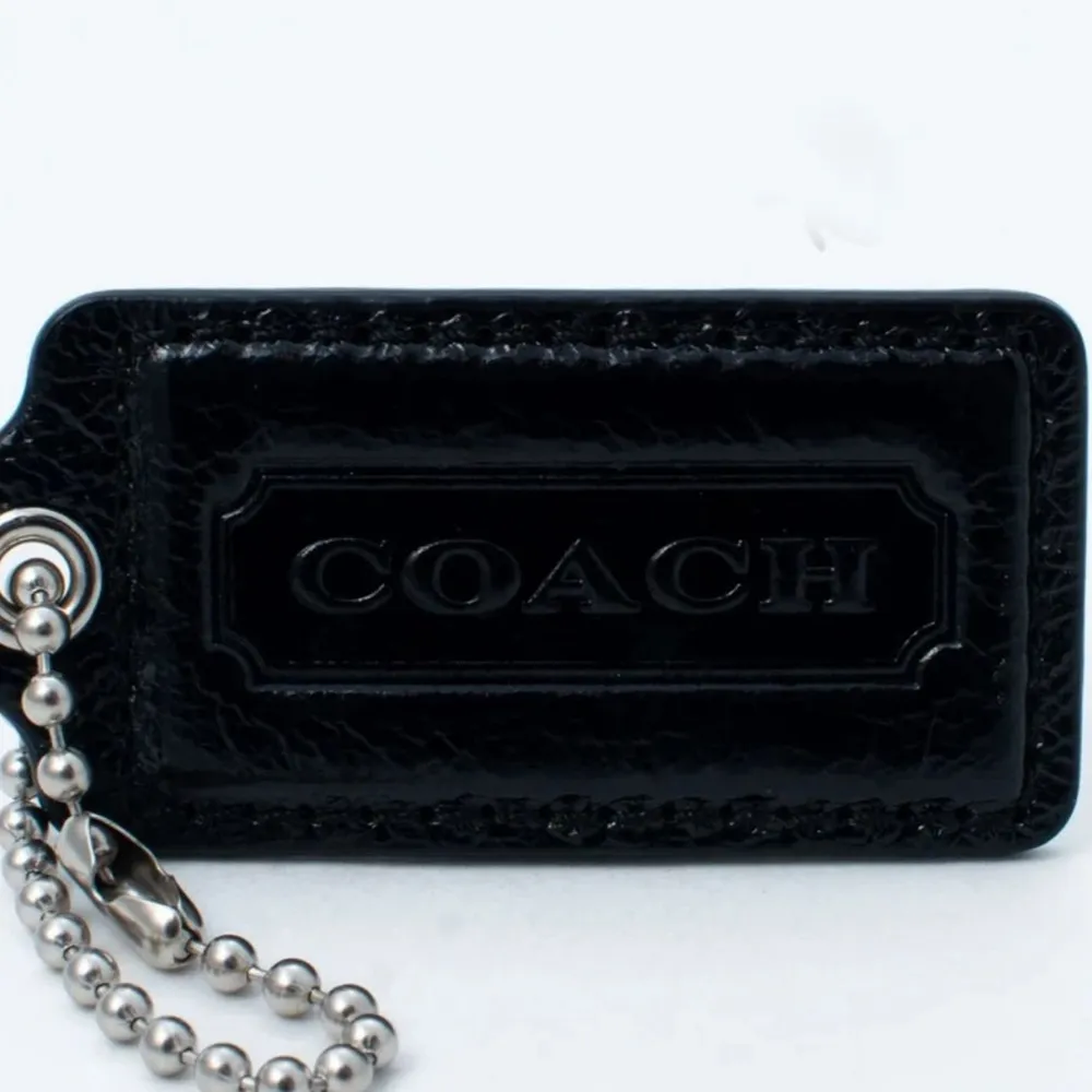 Coach, leather and nickel wagon print key fob bag charm - Image 5