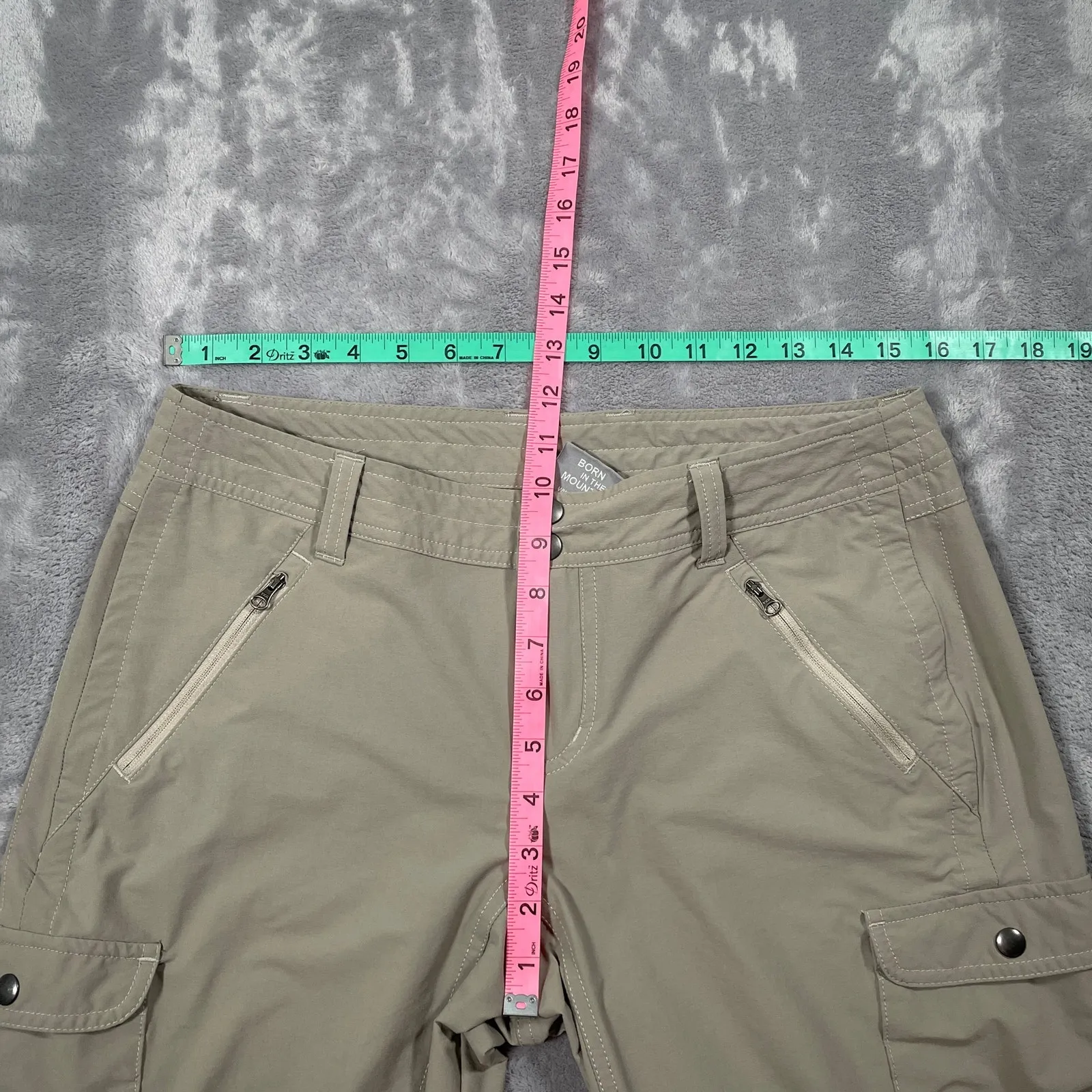 Kuhl Pants 10 Beige Cargo Hiking Outdoor Trekking Stretch Performance Cinch Leg - Image 9