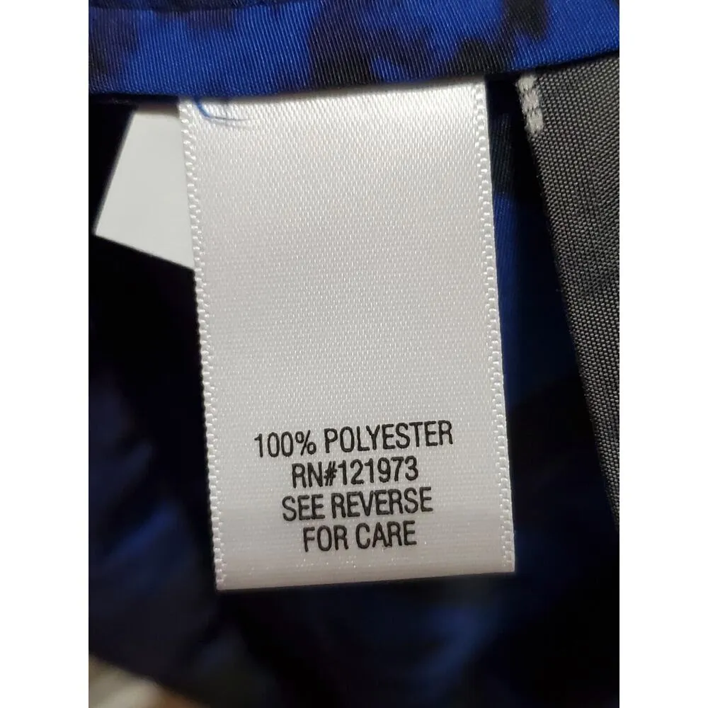 Simply Vera Women's Blue Polyester Round Neck Sleeveless Knee Length Dress 14 - Image 10