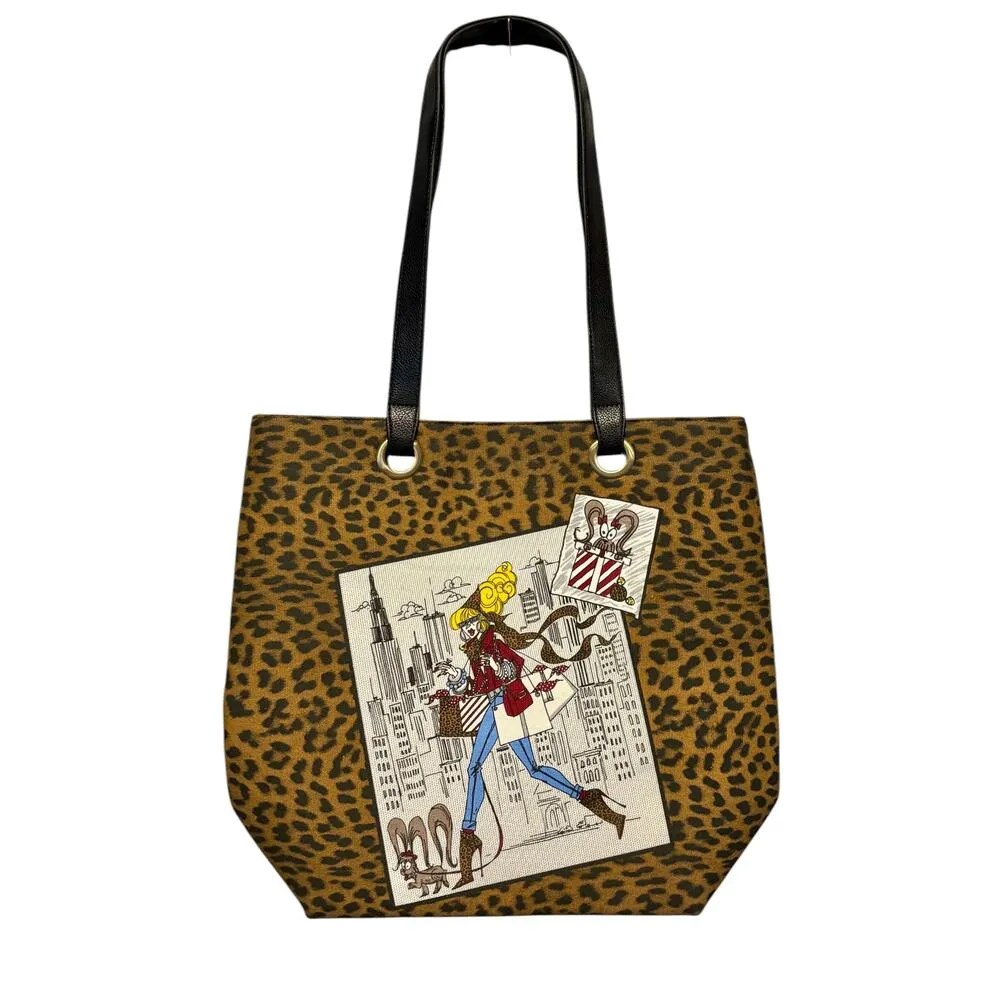 Chico's Chicos Leopard Tote Shopper Bag Jackie B Jewel Limited Edition NWT - Image 2
