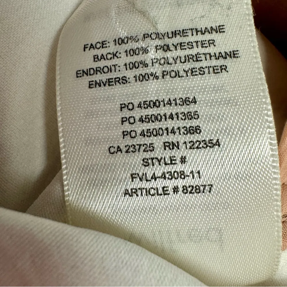 Wilfred The Ganna Shirt Jacket Button Up Vegan Faux Leather Light Pink Small S - Image 8