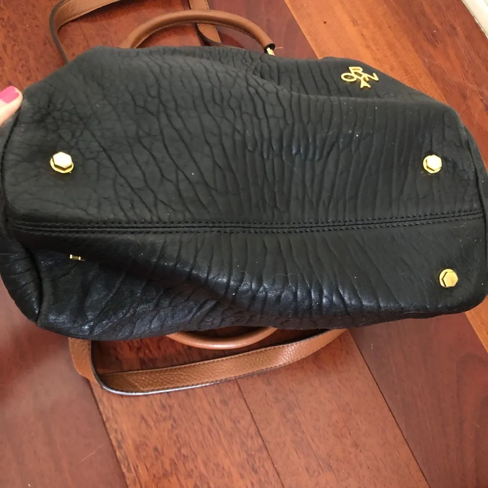 orYANY black leather satchel purse bag - Image 3