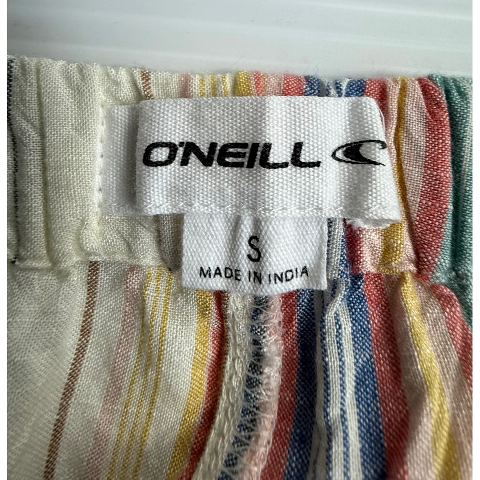 ONeill Miriam Stripe Womens Small Wide Leg Striped High‎ Waist Casual Boho Pants - Image 5