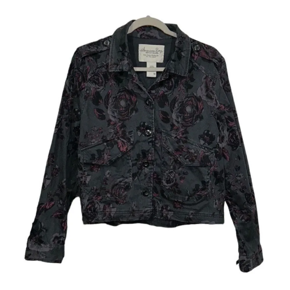 American Rag Floral Print Jacket(Size Medium) - Image 3