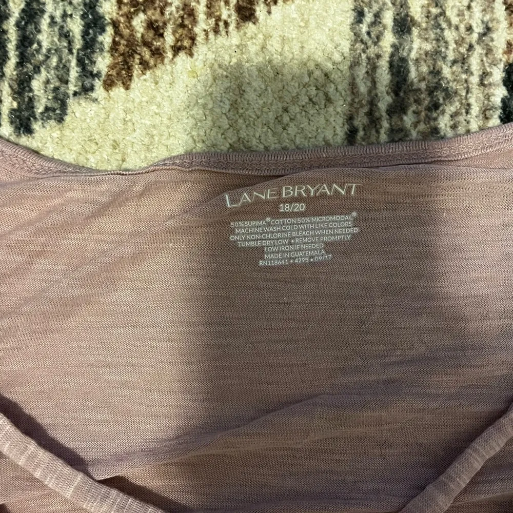 Lane Bryant Long Sleeve Pink Top - Image 5