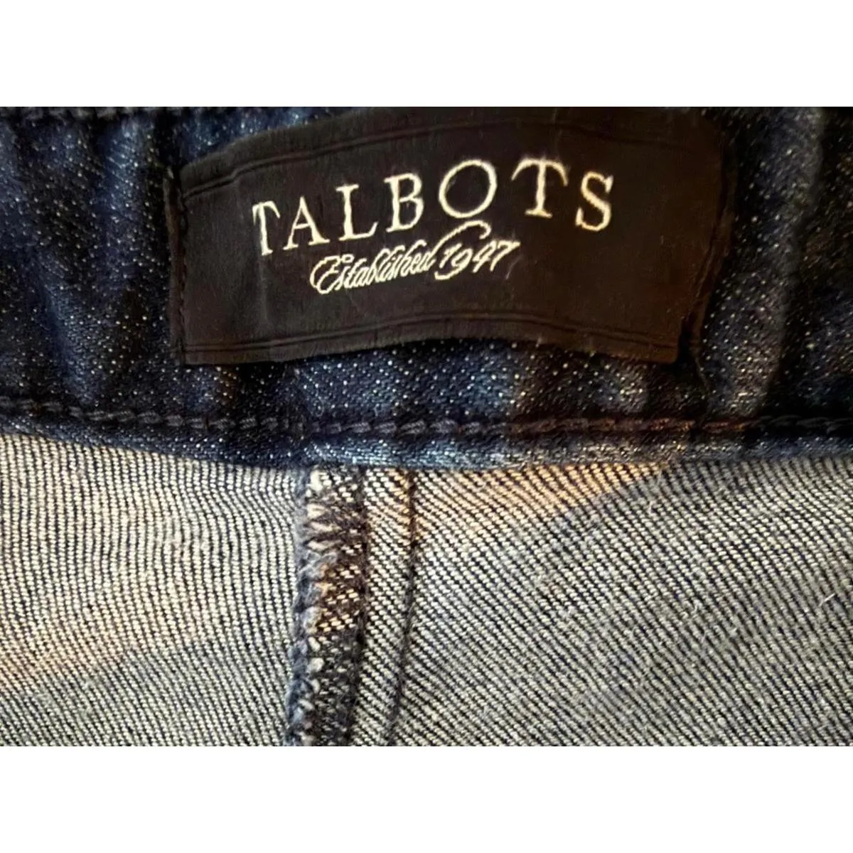 Talbots Women's Signature Jeans Size 14 Blue Cropped Cotton Stretch Casual - Image 8