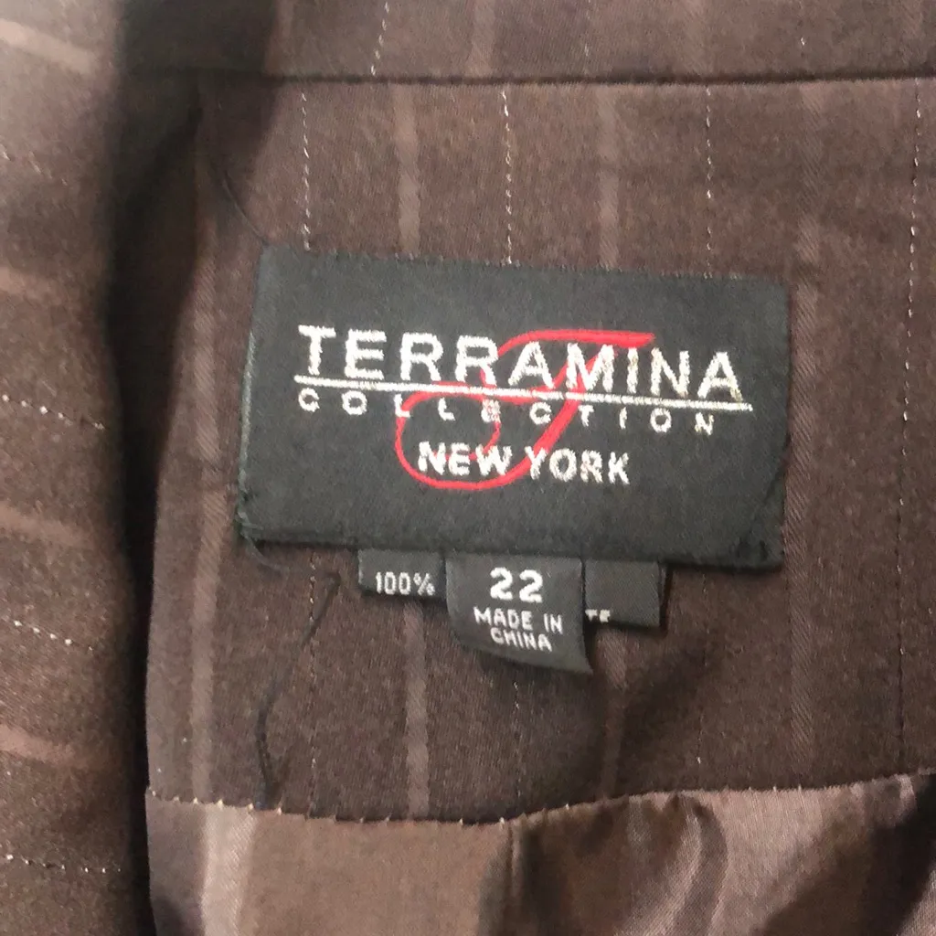 Terramina sz 22 women’s blazer Brown - Image 4