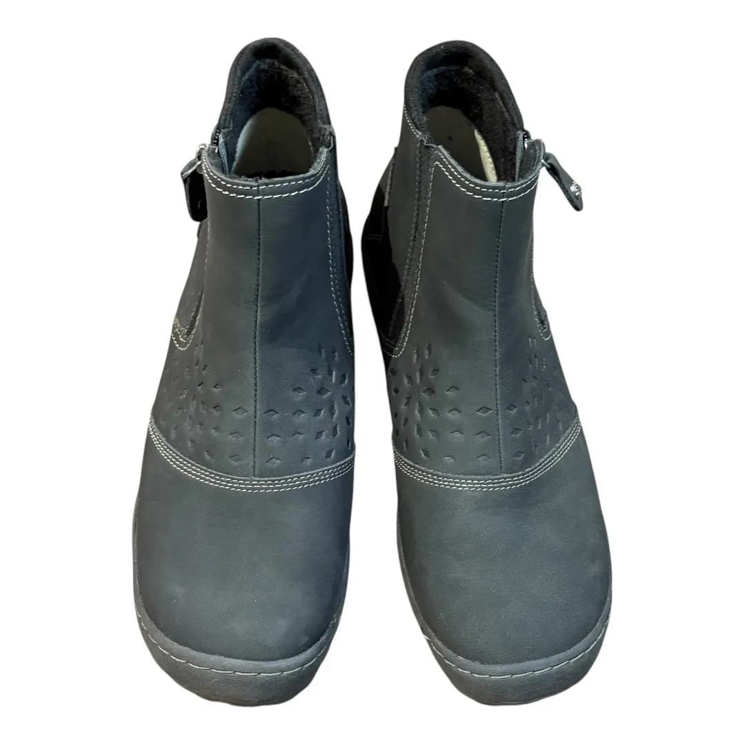 JBU Paulina Water Resistant Leather Ankle‎ Boots Black Comfort Women Size 9.5 - Image 9