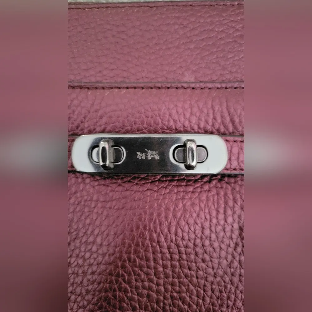 Coach Metallic Cherry Pebble Leather Crossbody Bag - Image 3