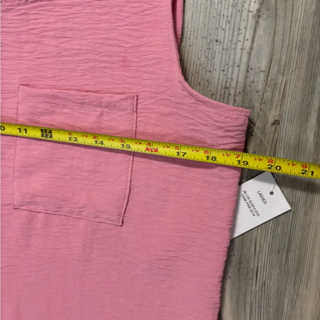 Just Be Pink Textured Sleeveless Blouse NWT - Image 3