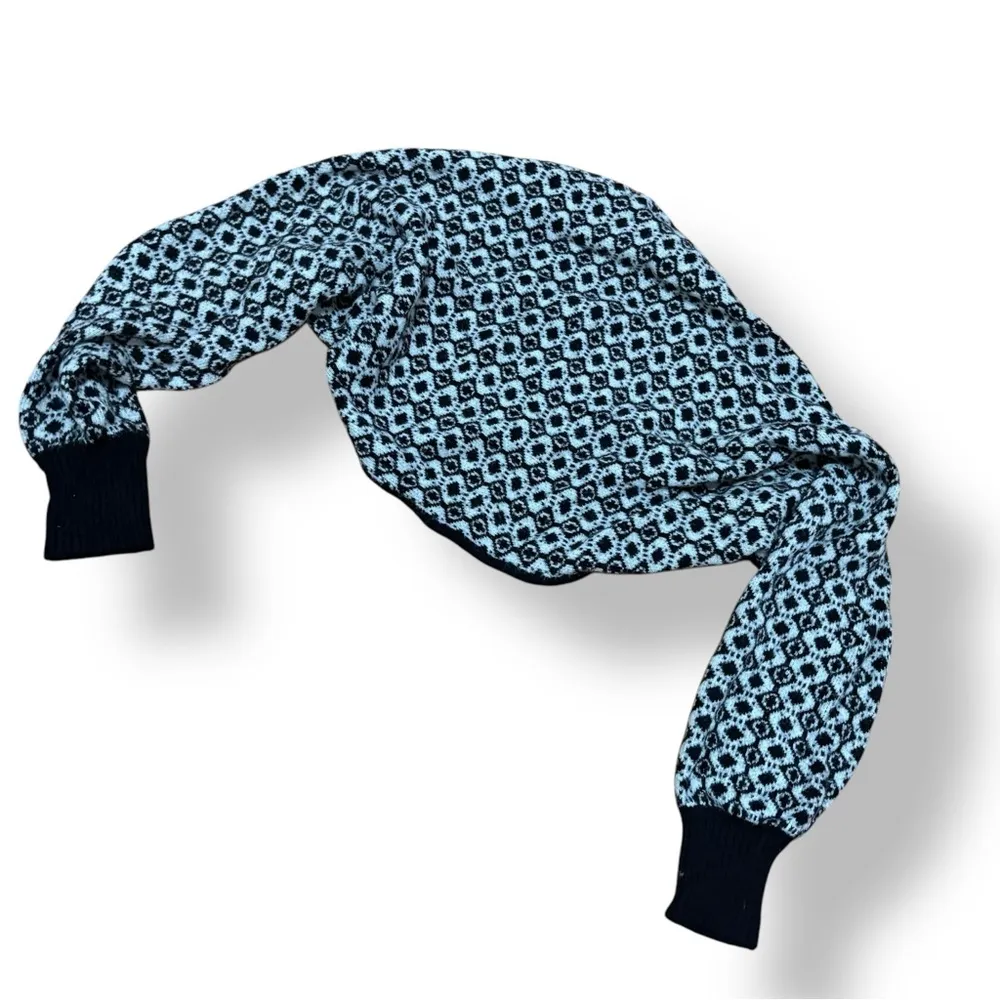 Maeve Anthropologie Black White Knitted Sweater Shrug 2pc Top - Size XSmall - Image 5