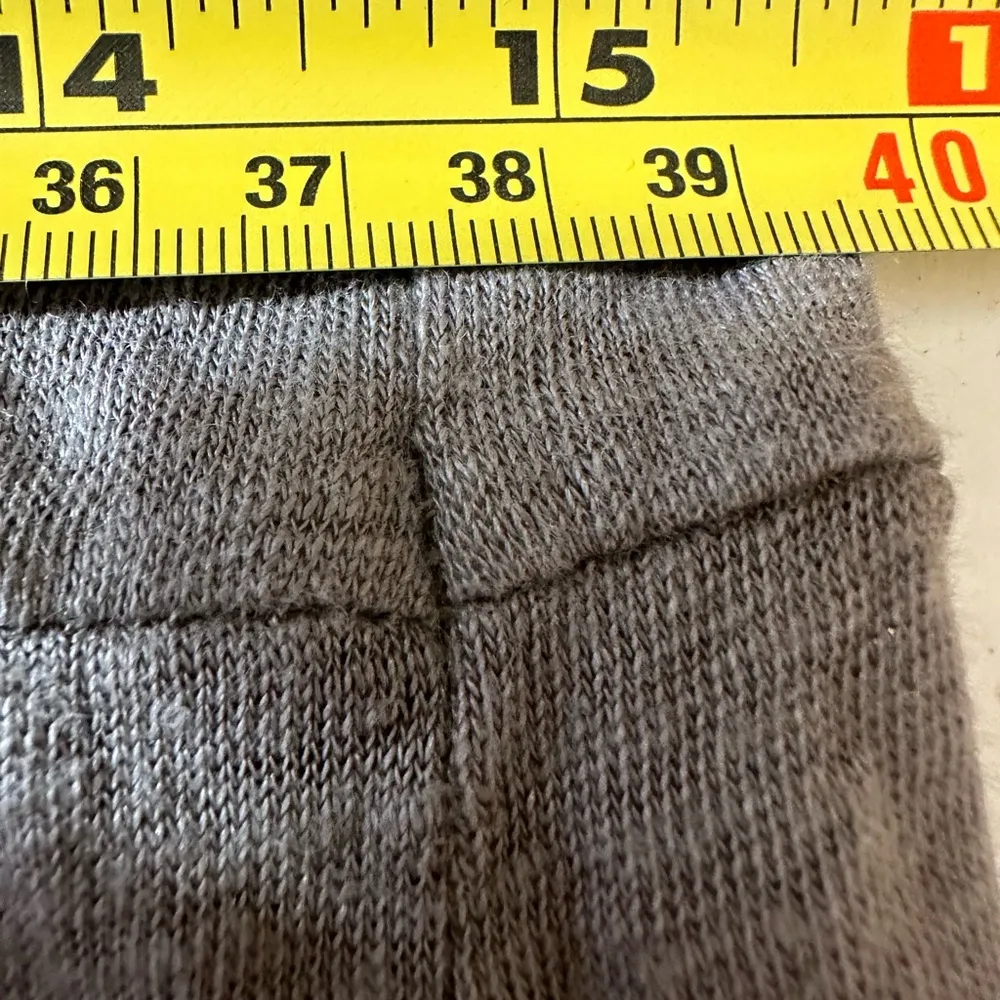 Garnet Hill Dress Womens Small Linen V Neck Peplum Midi Gray lightweight Summer - Image 7