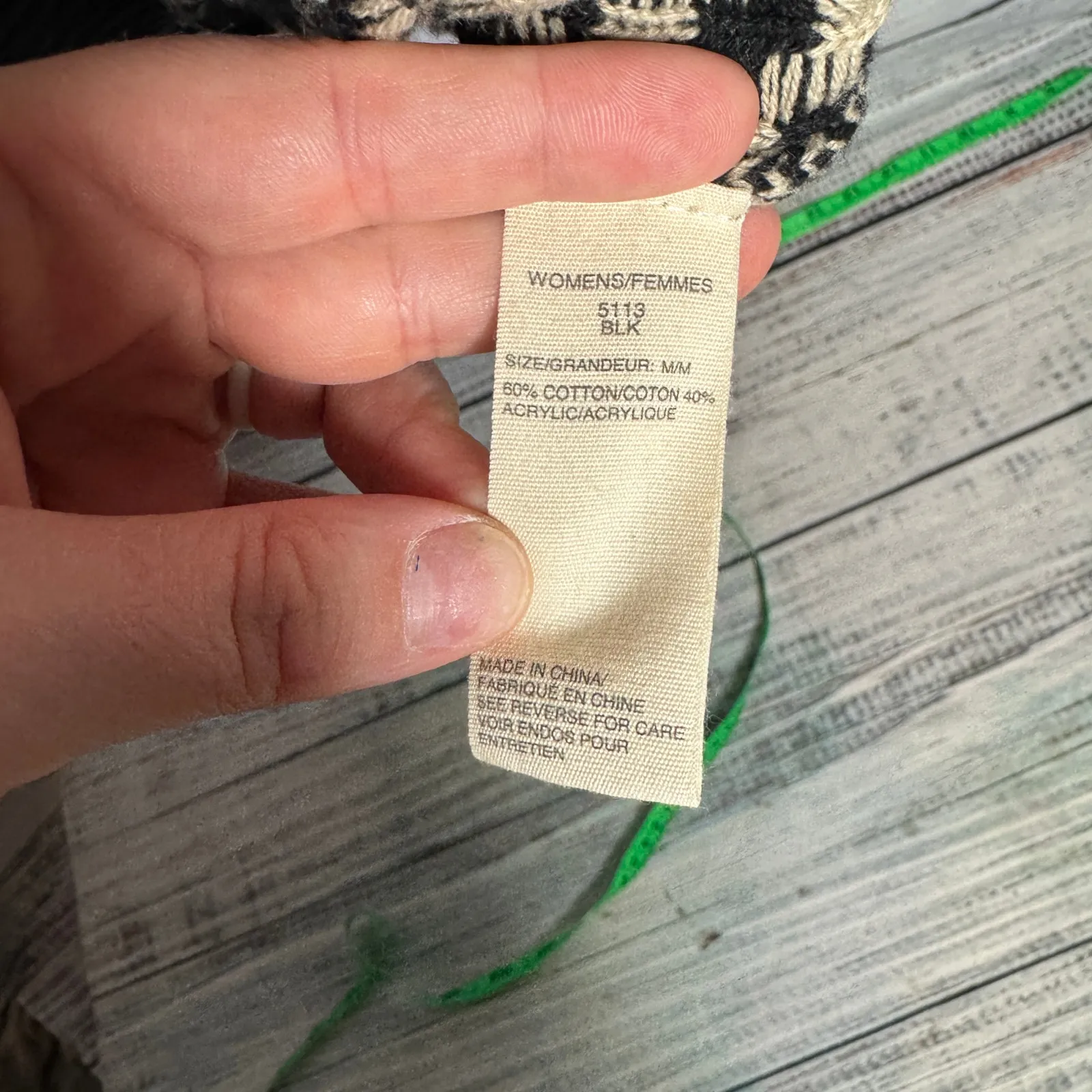 Woolrich Sweater Dress Black Beige Aztec Tribal Knit Long Sleeve Size M - Image 4