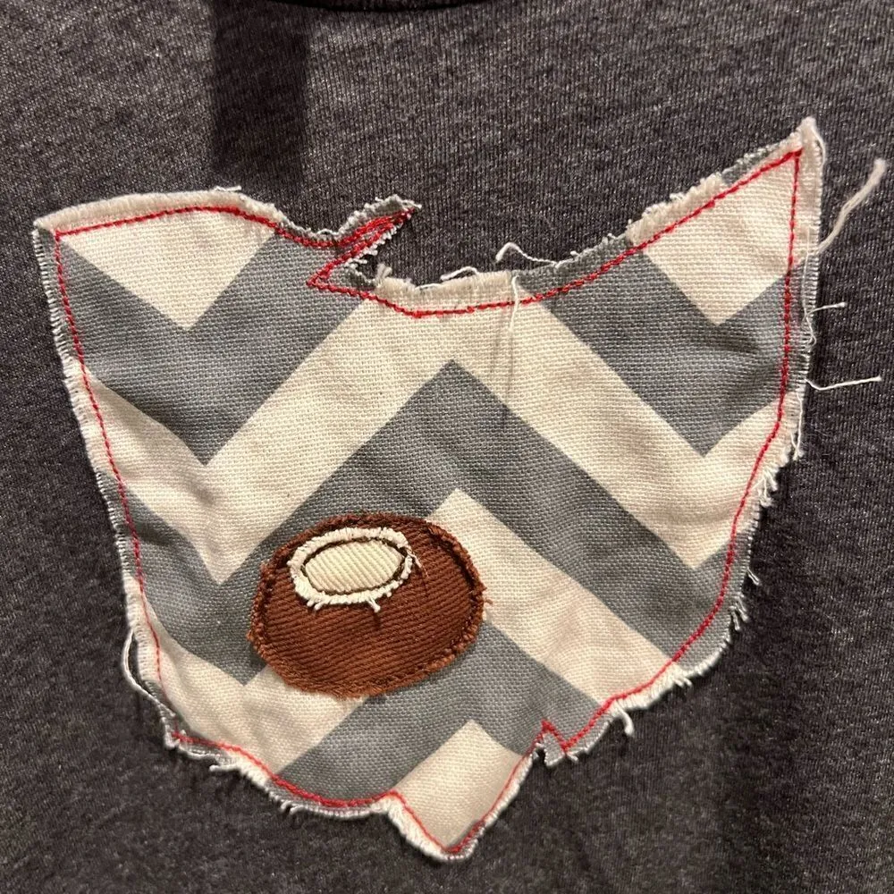 Bella favorite tree in charcoal grey with Ohio and Buckeye embroidery XL - Image 3