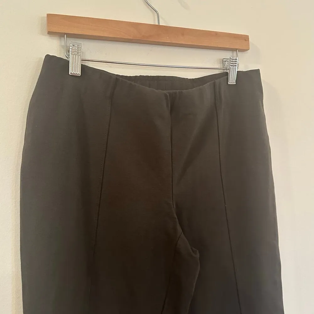 J. Jill Slim Leg Ponte Pants sz M Stretch Ponte Pants Army Green Size M - Image 5