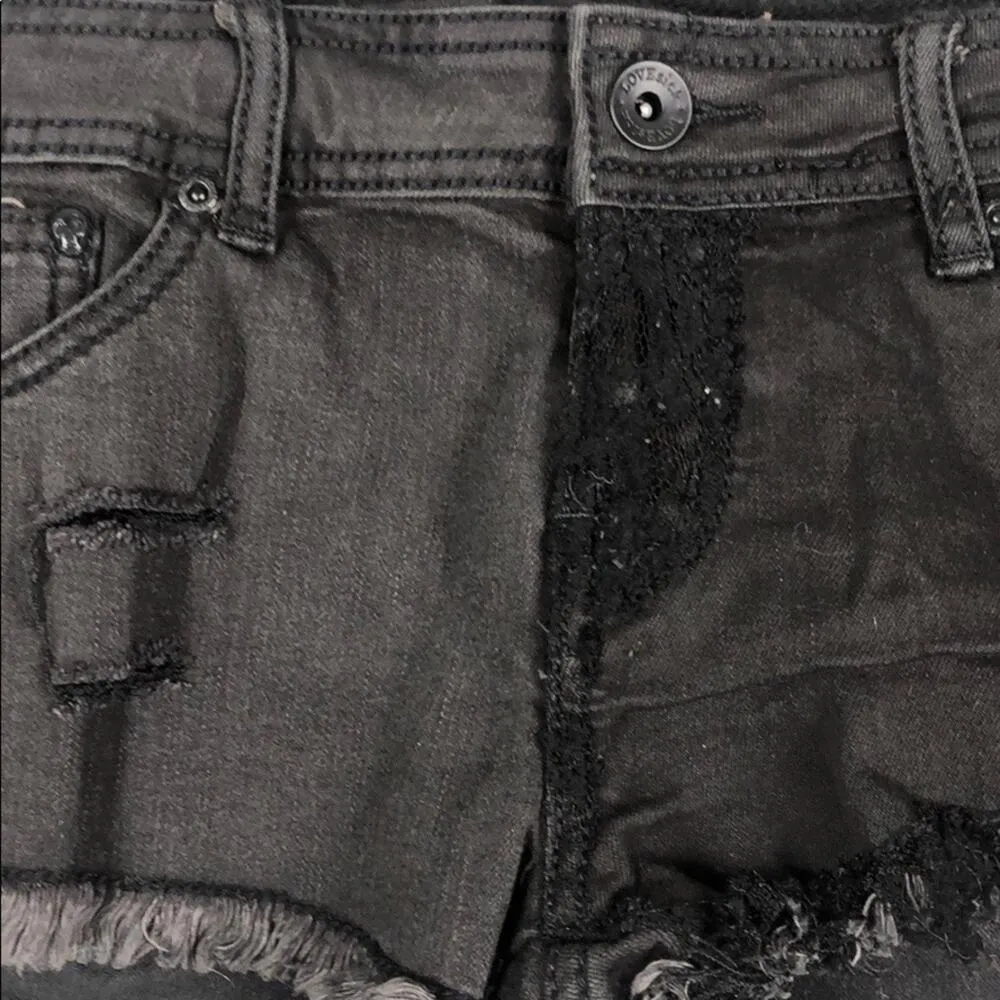 Lovesick The Short Black Lace Cutoff Shorts 5 - Image 4