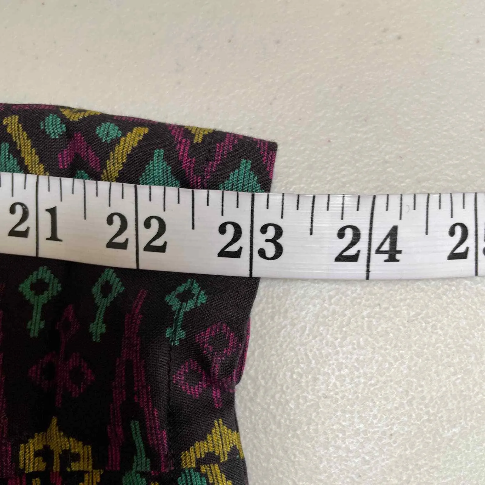 Surya Blazer Jacket Womens Medium Black Purple Rayon Aztec Print Vintage 80s - Image 10